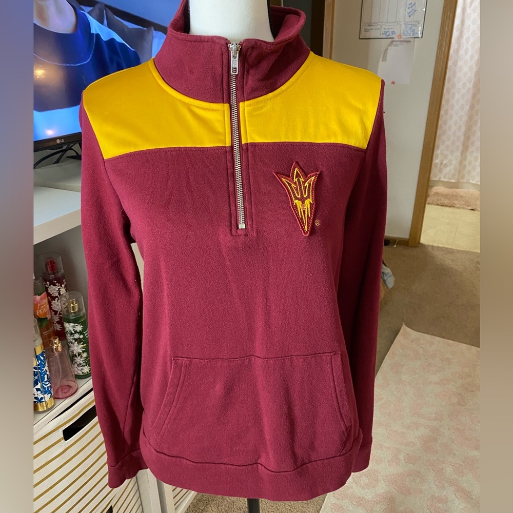 PINK VS- ASU 1/4 Zip Sweater